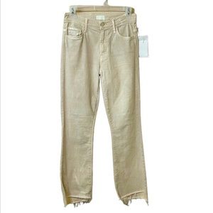 Mother Denim The Insider Crop Step Fray Jeans Size 25